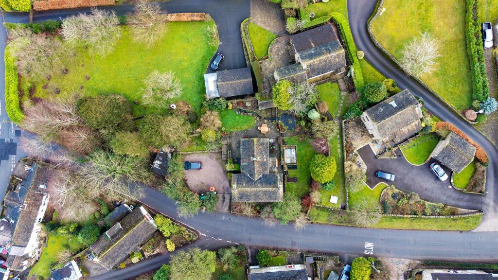 Overhead view of the plot and lane