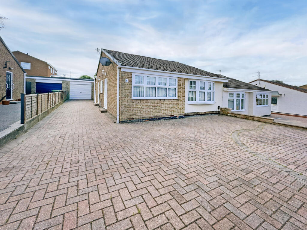 2-bed semi-detached on Brandon Close, Hartlepool, TS25 2, £160,000