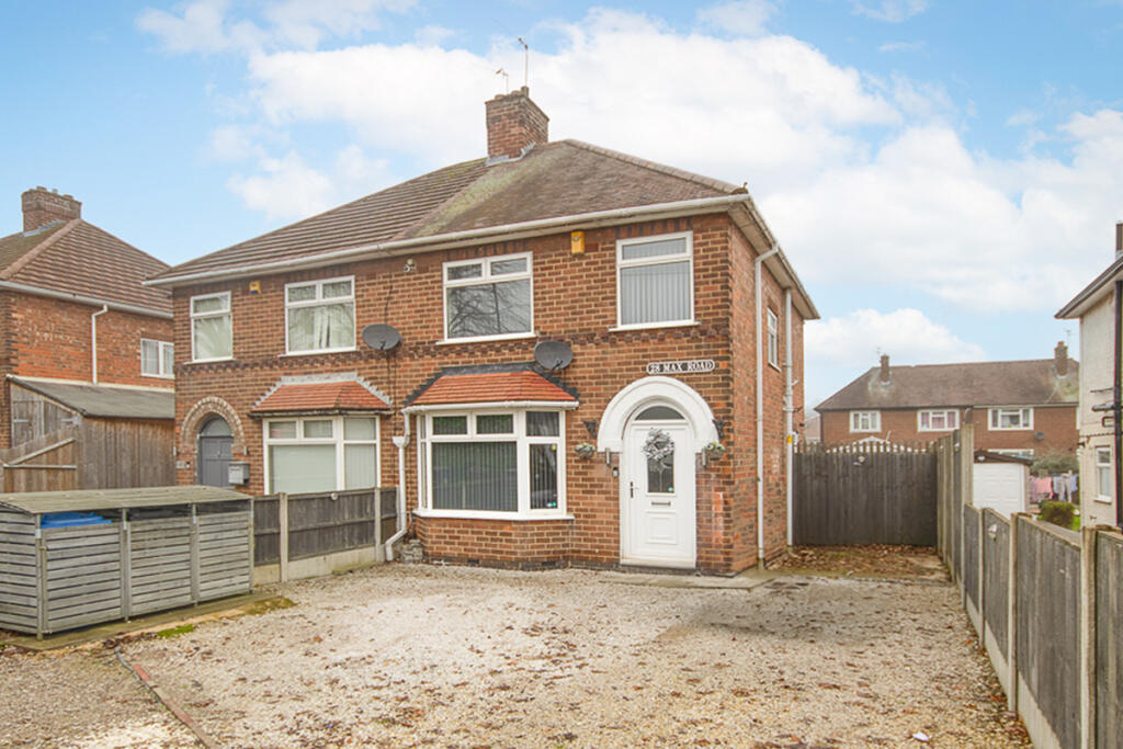 3-bed semi-detached on Max Road, Chaddesden, £220,000