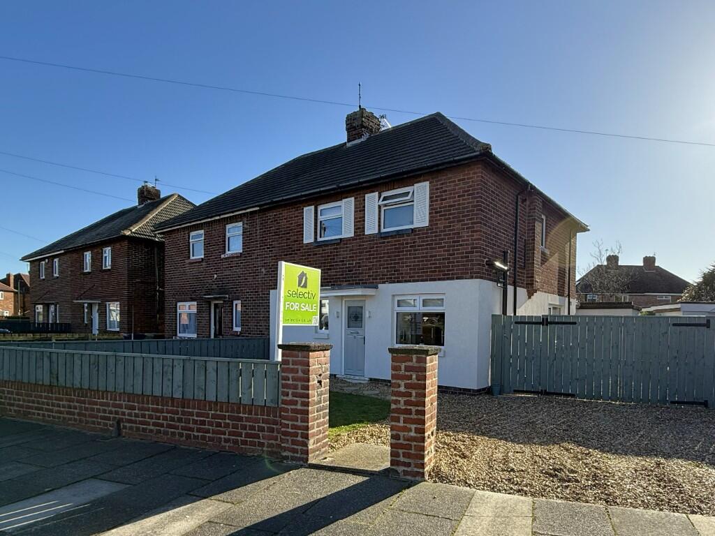 3-bed semi-detached on Ontario Crescent, Redcar, North Yorkshire, TS10, £180,000