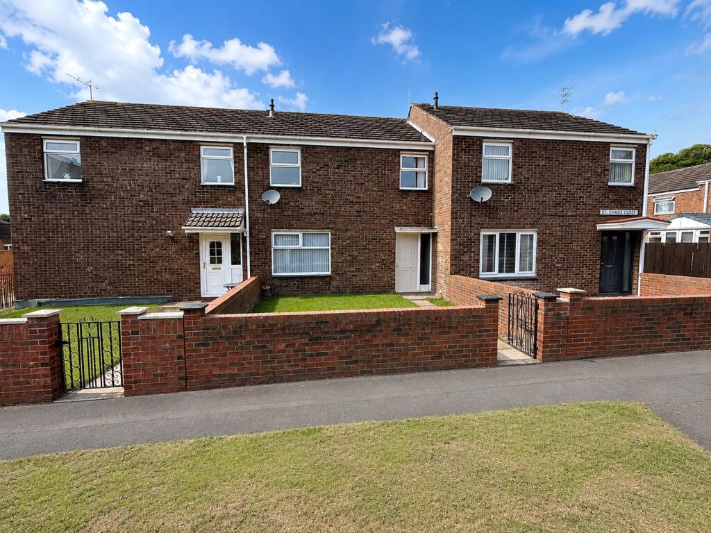 3-bed terraced on St. Chads Close, Bishop Auckland, Durham, DL14, £75,000