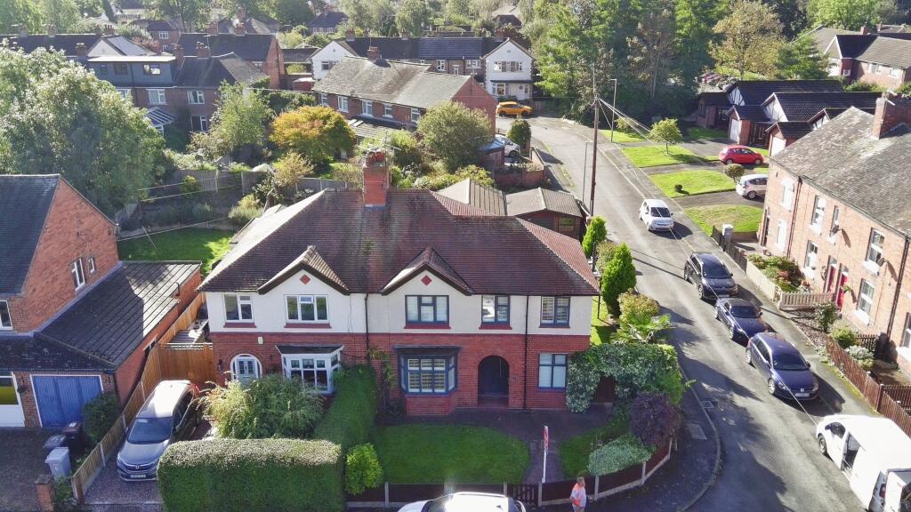 4-bed semi-detached on 2 Hillfield Gardens, Nantwich, Cheshire CW5 7BU, £350,000