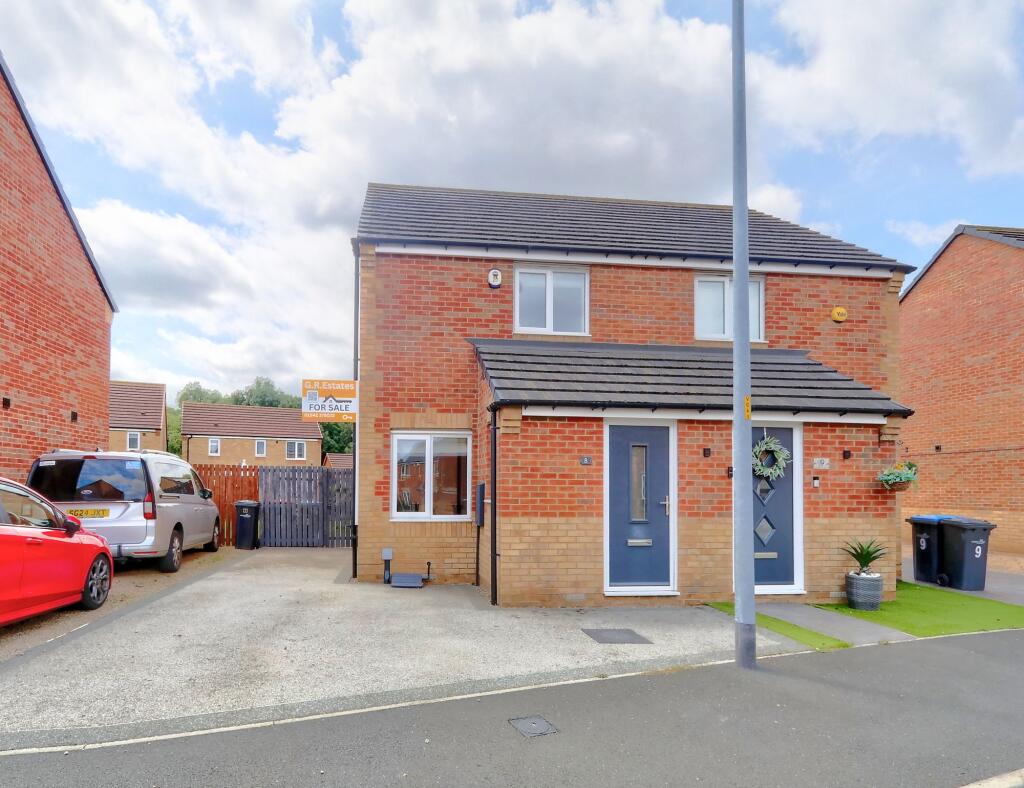 2-bed semi-detached on Millennium Green View, Middlesbrough, TS3, £120,000