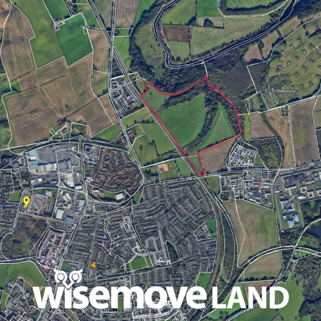 Aerial overview of land