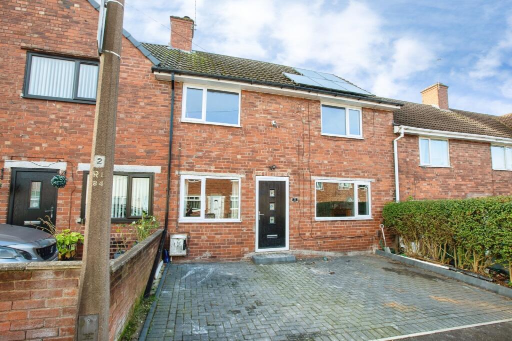 3-bed terraced on North Avenue, Rainworth, Mansfield, Nottinghamshire, NG21, £110,000