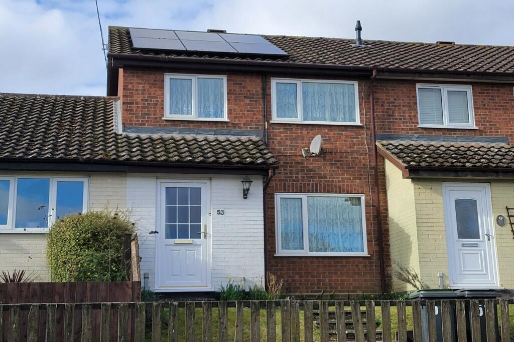 3-bed terraced on Stowmarket Road, Great Blakenham, Ipswich, Suffolk, IP6, £210,000