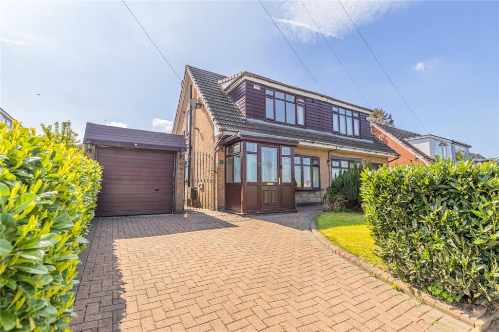 3-bed semi-detached on Cherrington Drive, Castleton, Rochdale, OL11, £220,000
