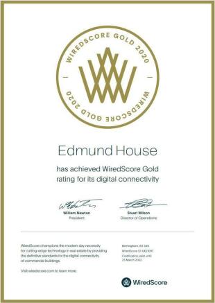 15 Edmund House Newhall Street  WiredScore Certificate.JPG