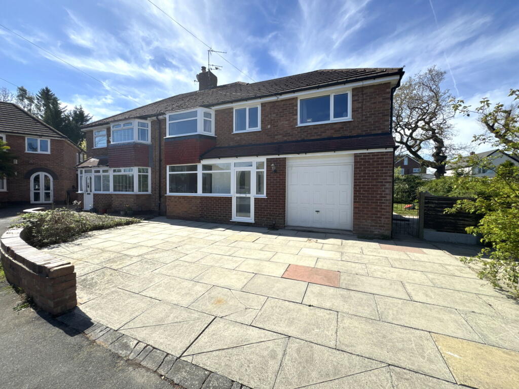 4-bed semi-detached on Motcombe Road, Heald Green, £450,000