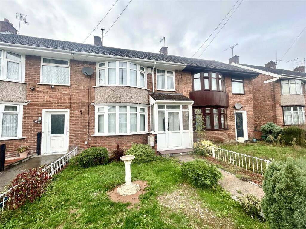 3-bed terraced on Frankland Road, Coventry, CV6, £220,000