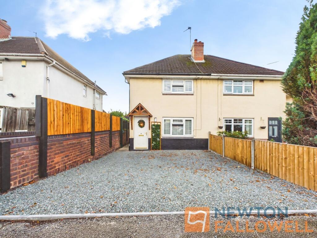 2-bed semi-detached on King Charles Avenue, Walsall, WS2, £210,000