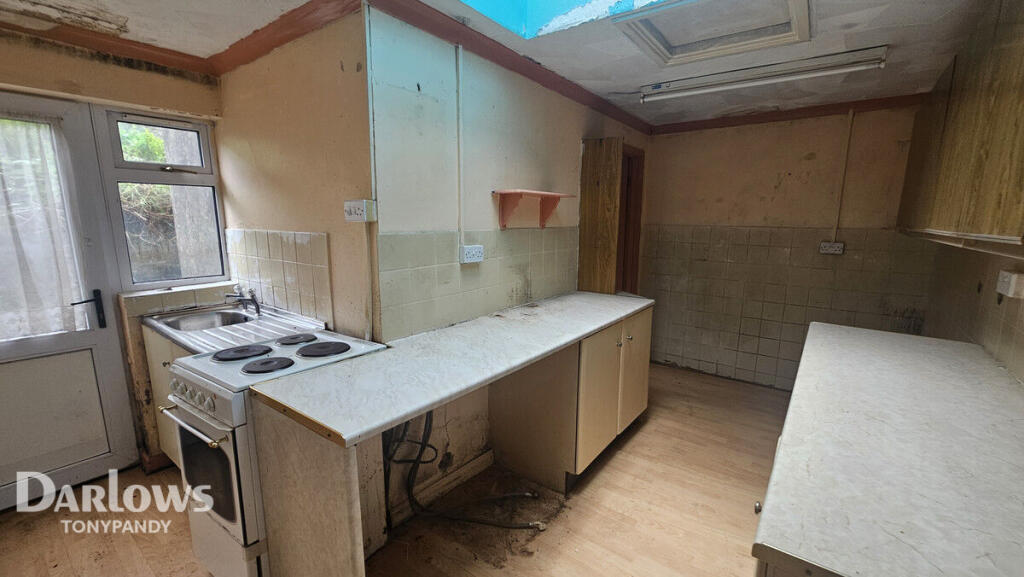 2-bed terraced on James Street, Maerdy, FERNDALE CF43, £70,000