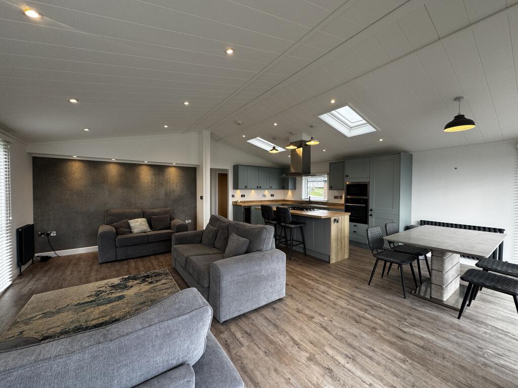 2-bed caravan on Bespoke Lakeland Lodge at Coniston View Colt Park, Aldingham, Ulverston LA12 9RU, £150,000