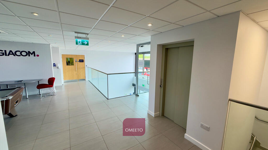 First secure access controlled floor lobby 