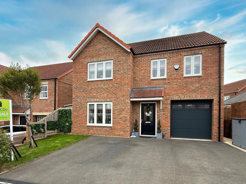4-bed detached on Elderberry Close, Wynyard, TS22, £385,000