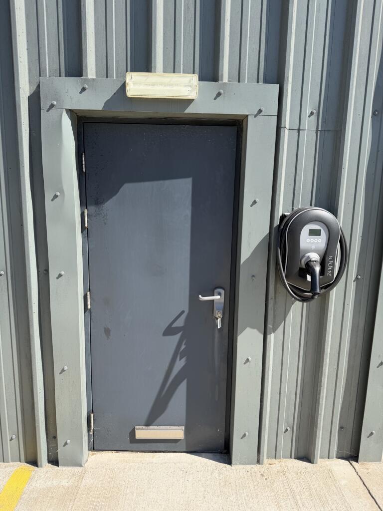 Pedestrian Door and Charging Point