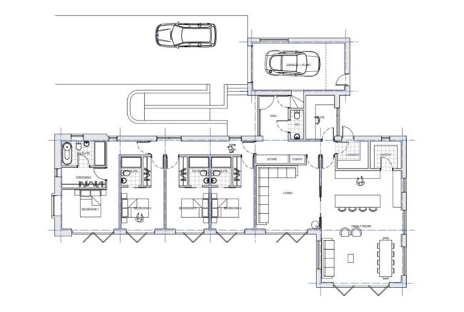 Floor plan for building plot