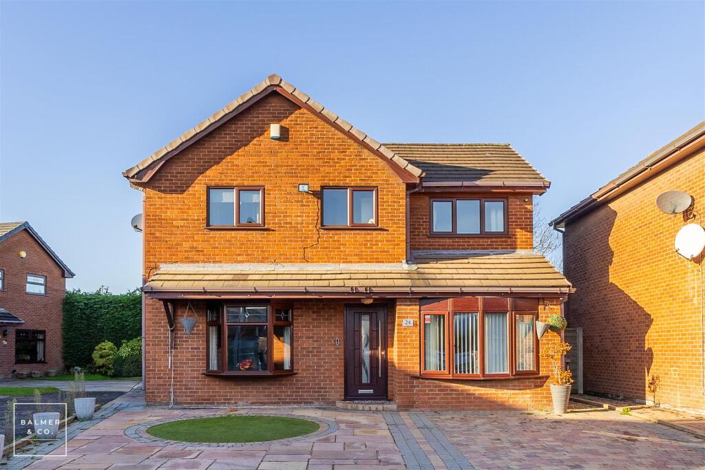 4-bed detached on Holden Brook Close, Leigh, WN7, £365,000