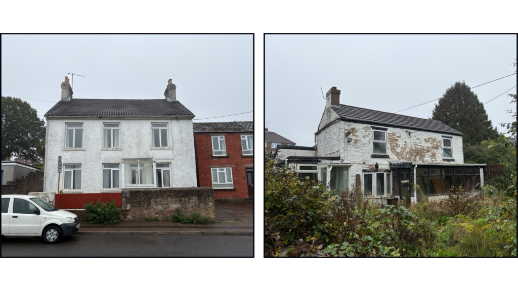 Studio detached on 70 Church Road , & 28 Meend Garden Terrace, Cinderford, Forest of Dean GL14 2EA, £186,000