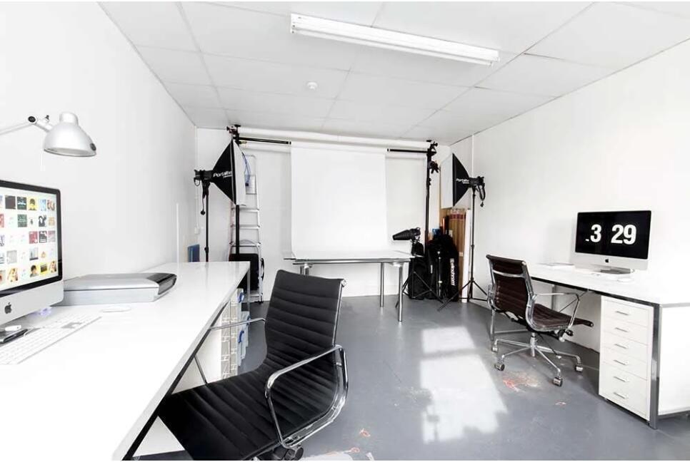 A furnished studio - a hive of activity (photography/design)