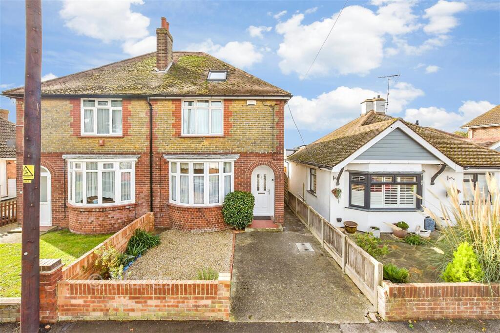 3-bed semi-detached on King Edward Road, Birchington, Kent, £215,000