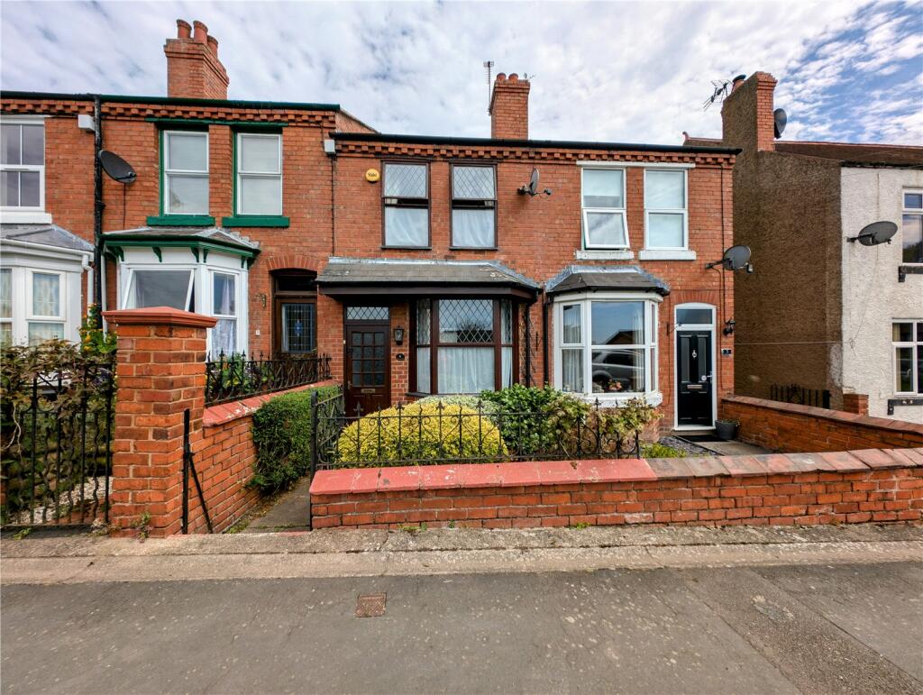 3-bed terraced on Church Street, Highley, Bridgnorth, Shropshire, WV16, £175,000