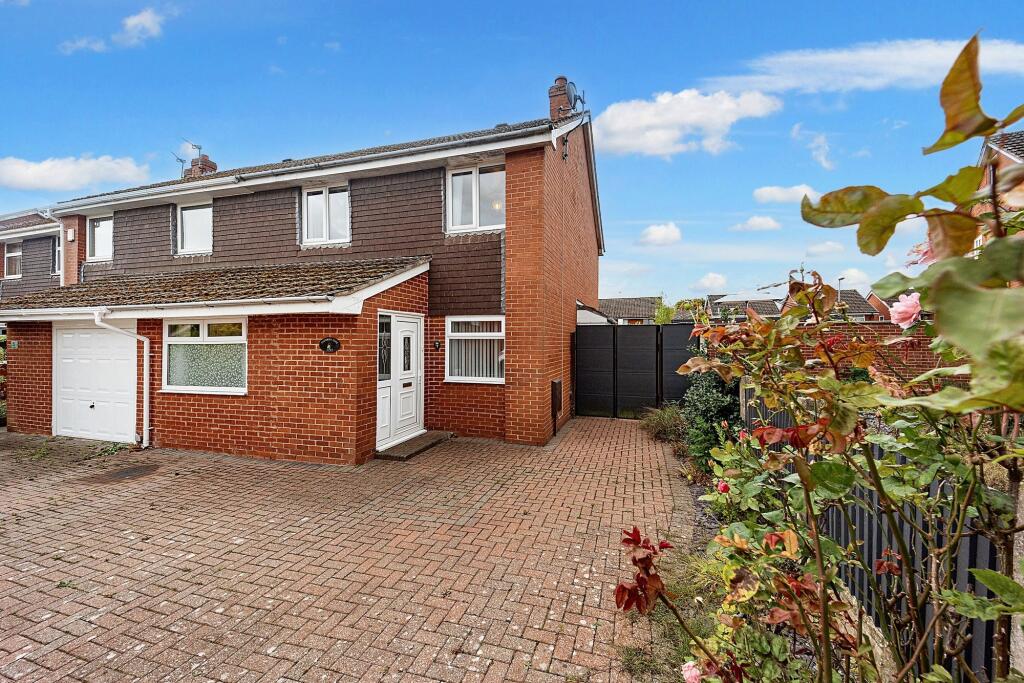 3-bed semi-detached on Calverley Close, Brookvale, WA7, £210,000