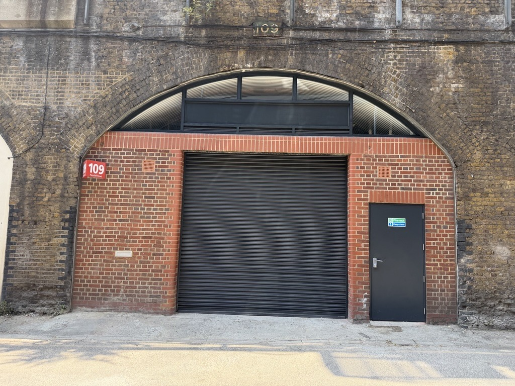 The front of an arch.