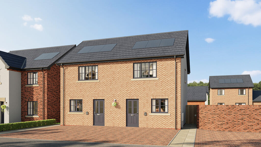 2-bed semi-detached on Plot 12, The Caldew, Derwent Rise, Seaton, CA14 1PN, £144,000