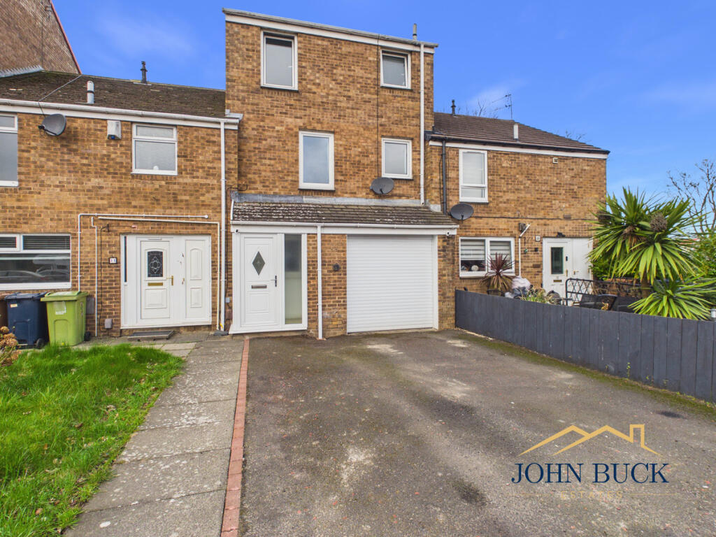 4-bed terraced on Bridekirk, Washington, NE37 1, £150,000