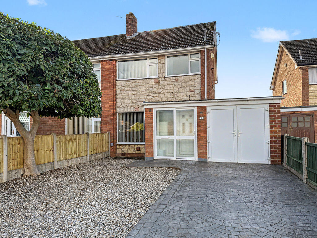 3-bed semi-detached on Leamore Crescent, Belle Vue Shrewsbury, SY3 0QD, £290,000
