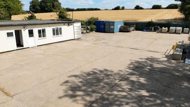 Office and rear of yard
