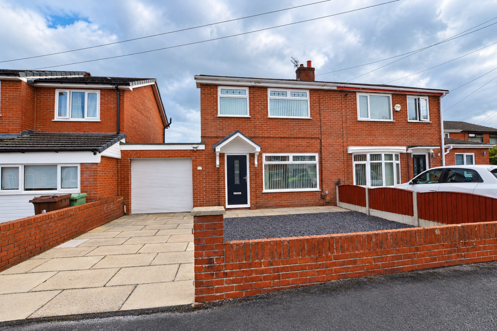 3-bed semi-detached on Haddon Road, Lowton, Warrington, WA3 2JQ, £250,000