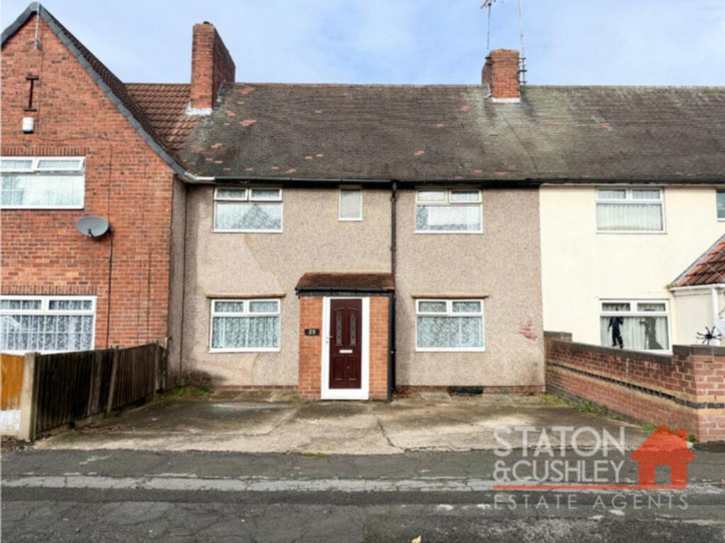 3-bed terraced on Church Road, Clipstone Village, NG21, £115,000