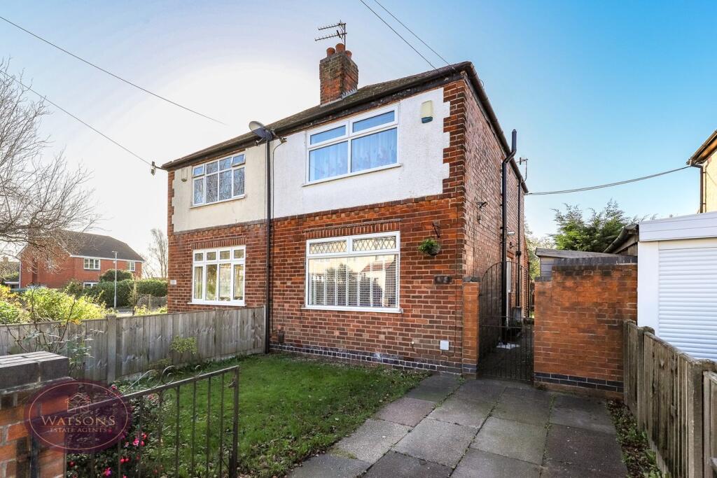 2-bed semi-detached on Alandene Avenue, Watnall, Nottingham, NG16, £210,000