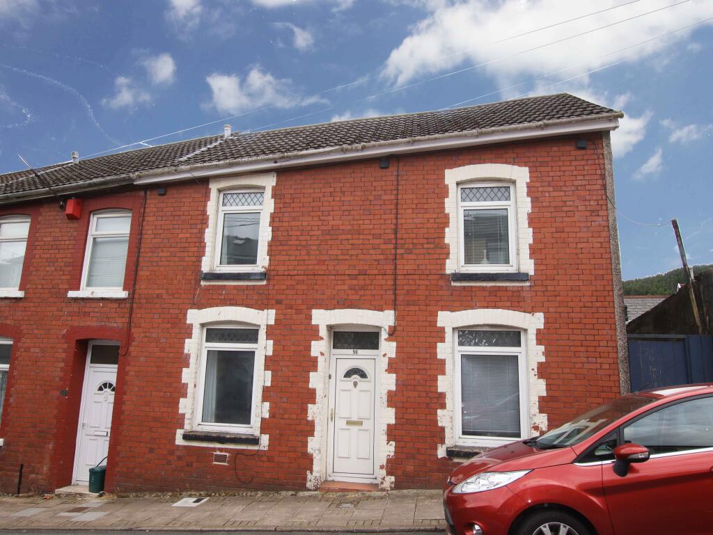 2-bed terraced on Thomas Street, Clydach Vale, CF40 2AJ, £77,500