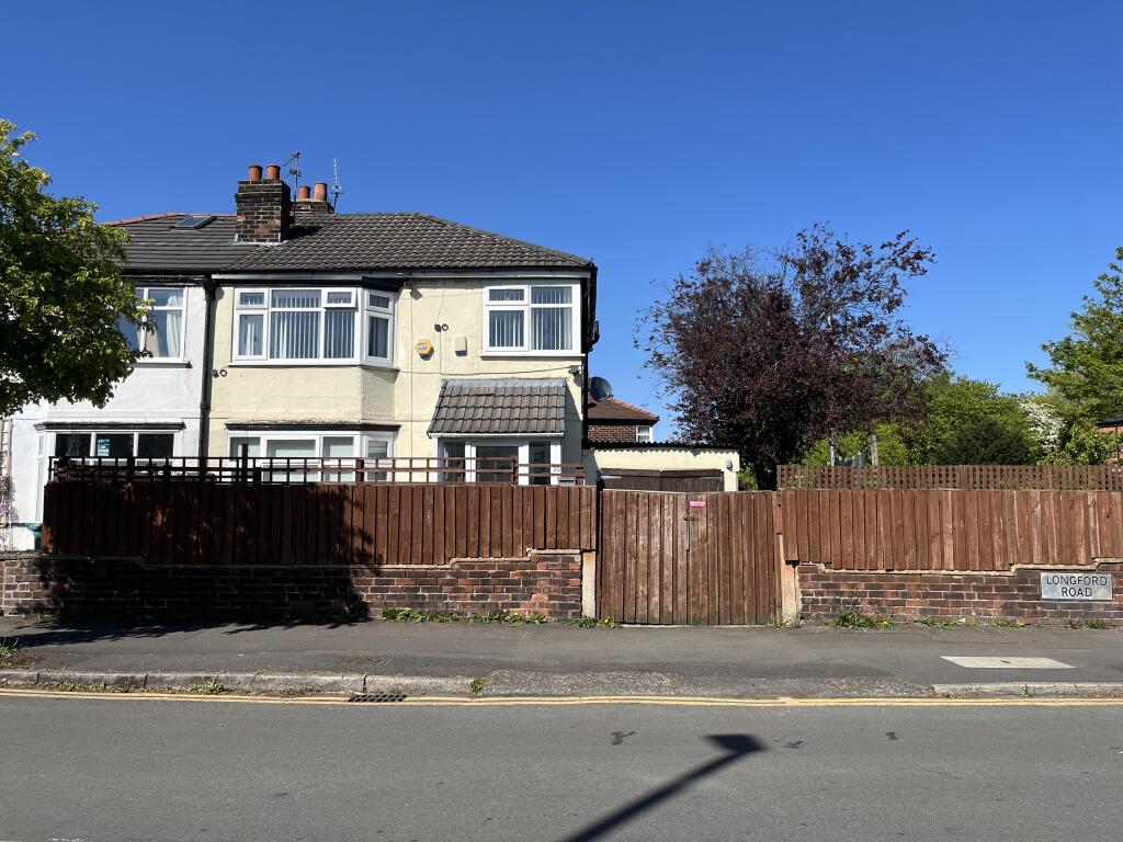 3-bed semi-detached on 20 Longford Road, Chorlton Cum Hardy, Manchester, Greater Manchester M21 9SP, £250,000