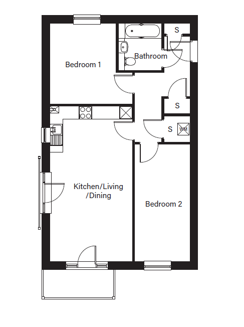 Plot 3, Flat 4, 14 Seedling Way, Kings Hill, West Malling, Kent photo 2