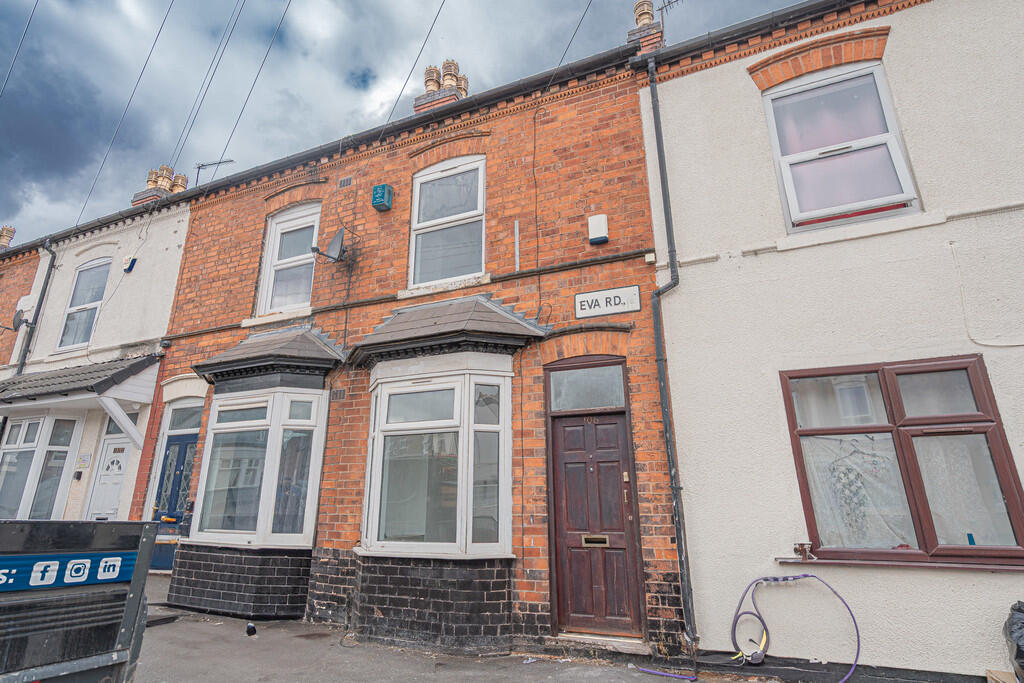 2-bed terraced on Eva Road, Winson Green, Birmingham, £140,000