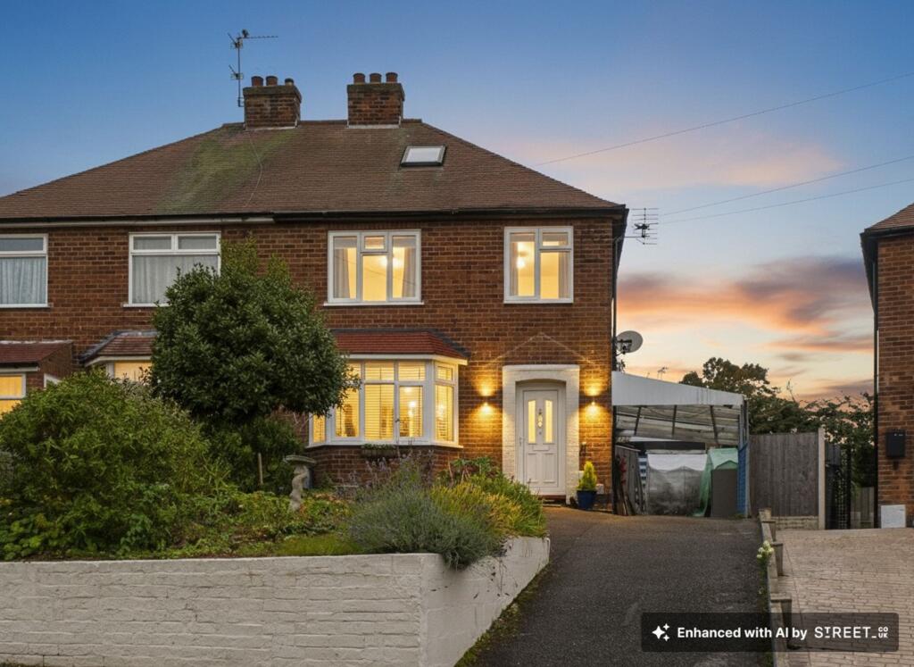 3-bed semi-detached on Portland Road, Carlton, Nottingham, £260,000