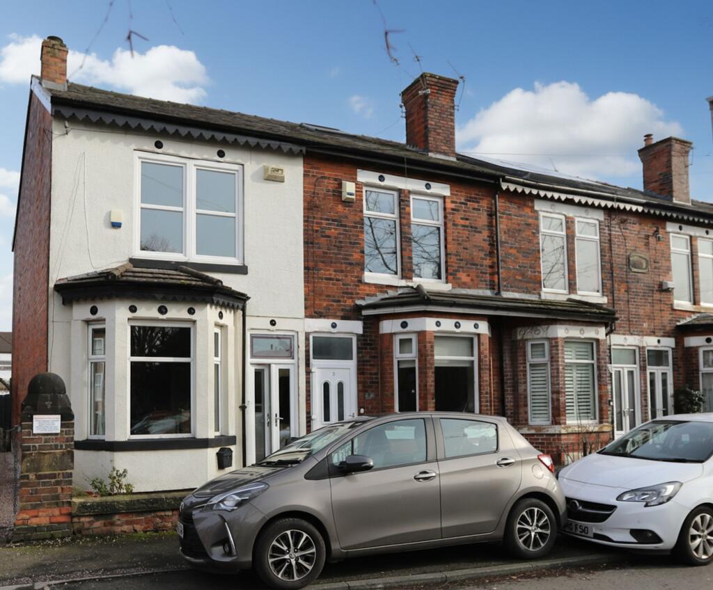 3-bed terraced on Beaufort Street, Prestwich, M25, £325,000