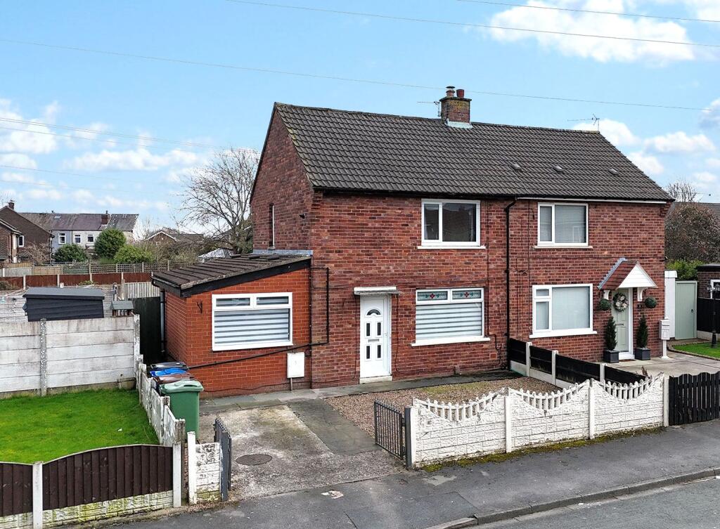2-bed semi-detached on Carlton Close, Wigan, WN4 9UX, £170,000