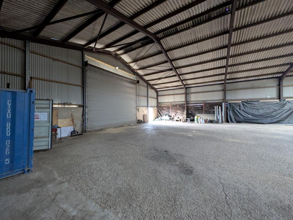 Grain store (with green front)