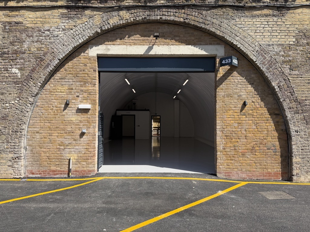 The front of an arch.