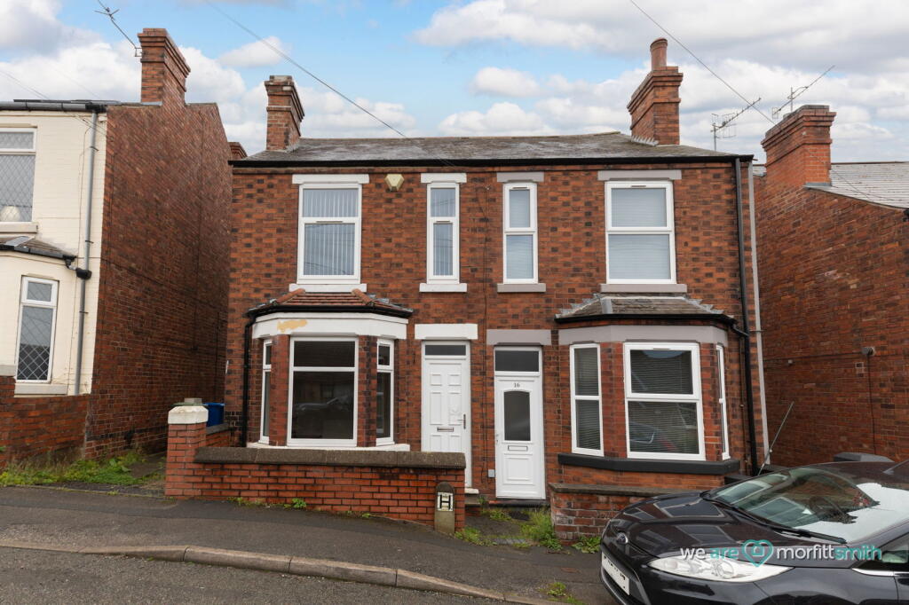 2-bed semi-detached on Station Lane, New Whittington, Chesterfield, S43 2AF, £125,000