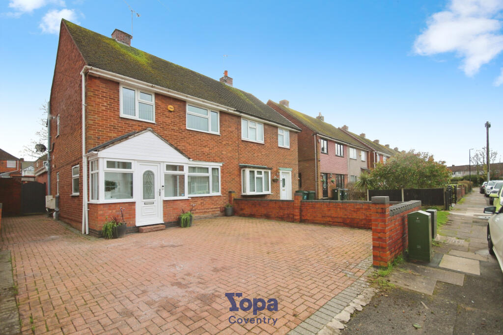 3-bed semi-detached on Romford Road, Coventry, CV6, £325,000