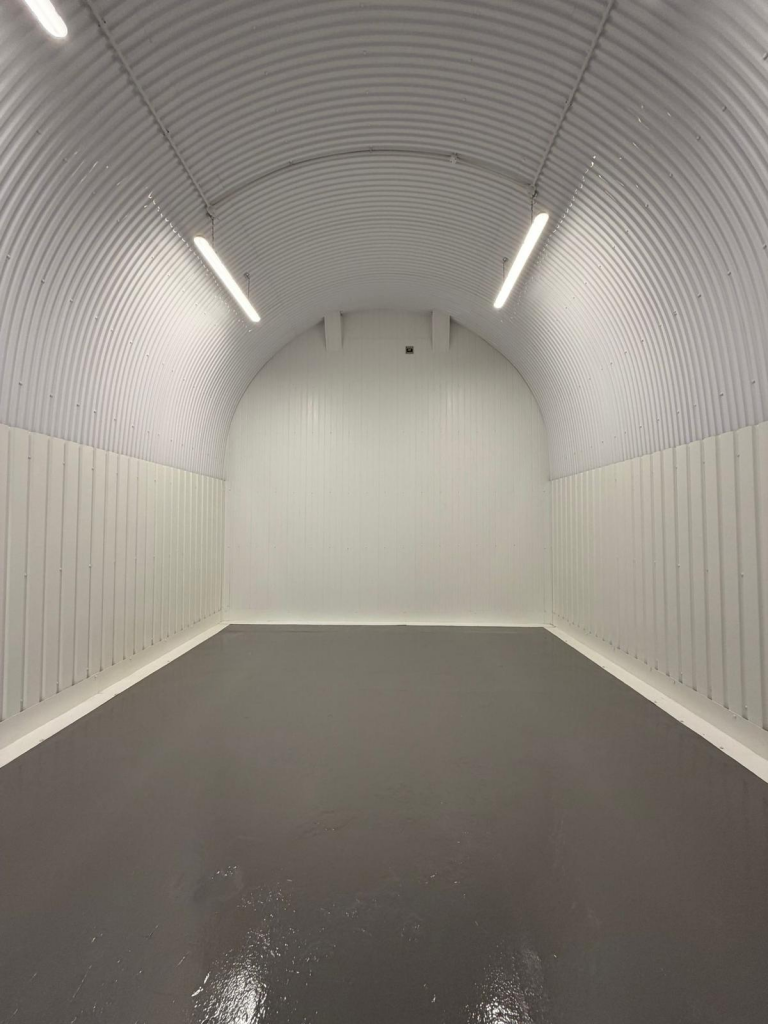 The front of an arch.