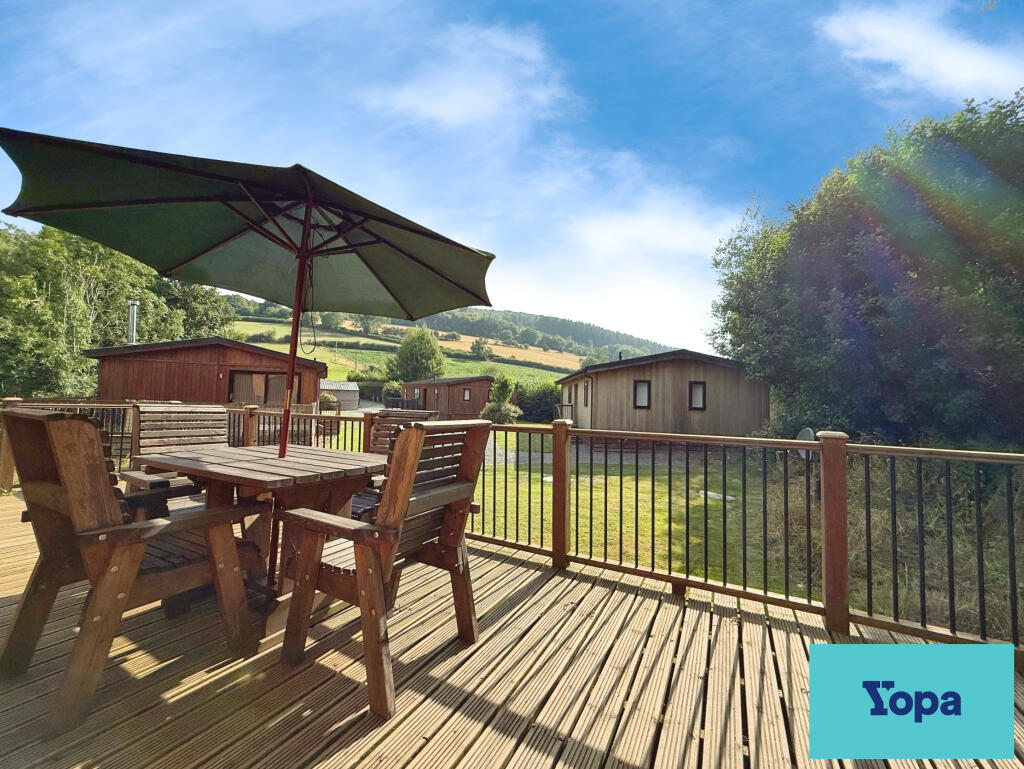 2-bed caravan on Clun Valley Lodges, Clunton, Nr Craven Arms, SY7, £150,000