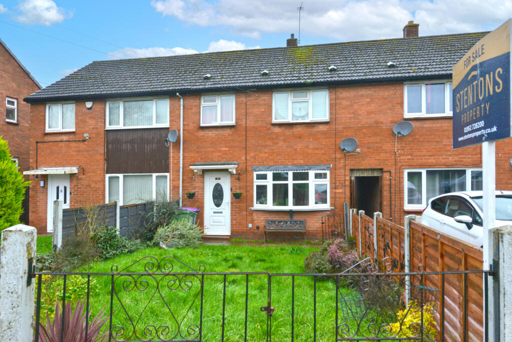 3-bed terraced on Springhill Crescent Madeley, TF7, £155,000