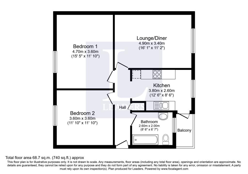 2 bedroom flat for rent